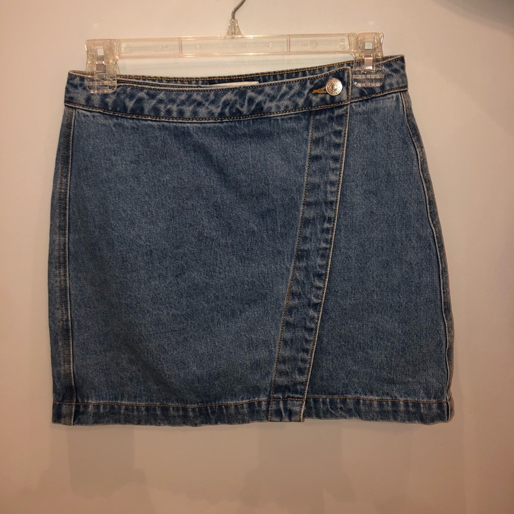 Denim mini skirt